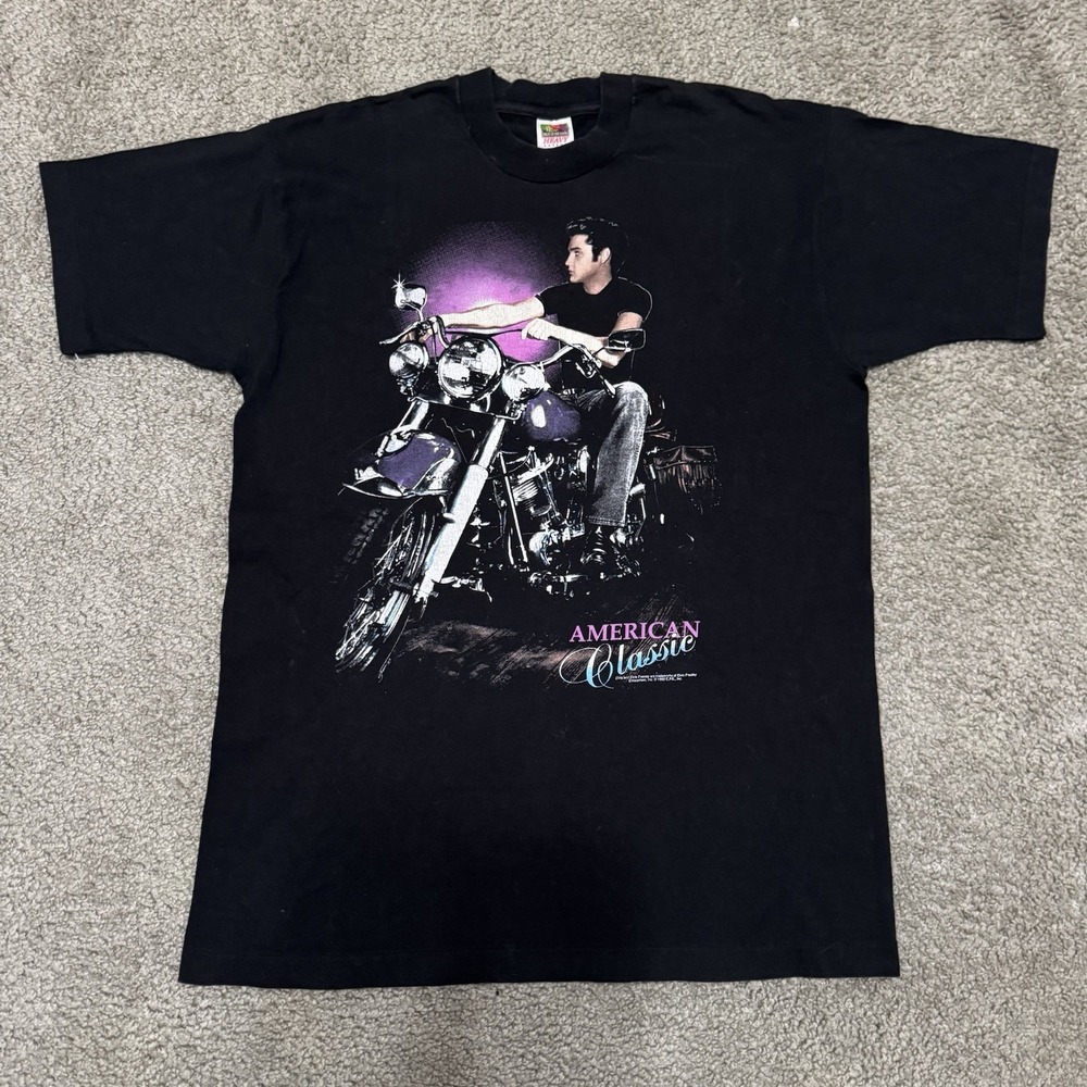Vintage 1992 Elvis Presley American Classic Motorcycles T-Shirt